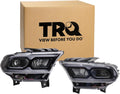 TRQ Driver & Passenger Side Headlight Assembly Set Headlights Driver & Passenger Side Compatible with 2021-2022 Dodge Durango CH2502345 CH2503345