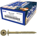 Jake Sales #14 x 2-1/2' Construction Lag Screw - Torx/Star Drive Heavy Duty Structural Lag Screw - Exterior Coated - ACQ Compatible - Modified Truss Washer Head. (10 x 100 Count CASE -1,000 Screws)