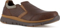 Rockport Work Men's Primetime Work Safety Toe Casual Slip-On, Brown, 8