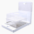 Ashley Electric Food Steamer | Foldable 2 Tier Auto Shutoff Quick Cooking Steamer for Kitchen with Anti-dry Protection, 10-Quart