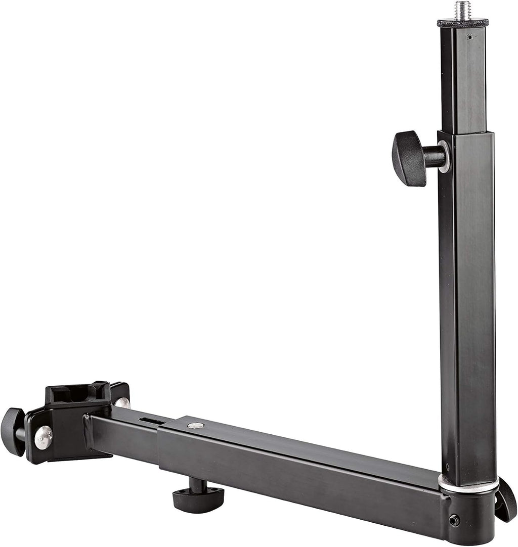 K&M 18807 Universal Holder - Black Steel Adjustable Extension for Music Accessories - for Folding Table and Omega