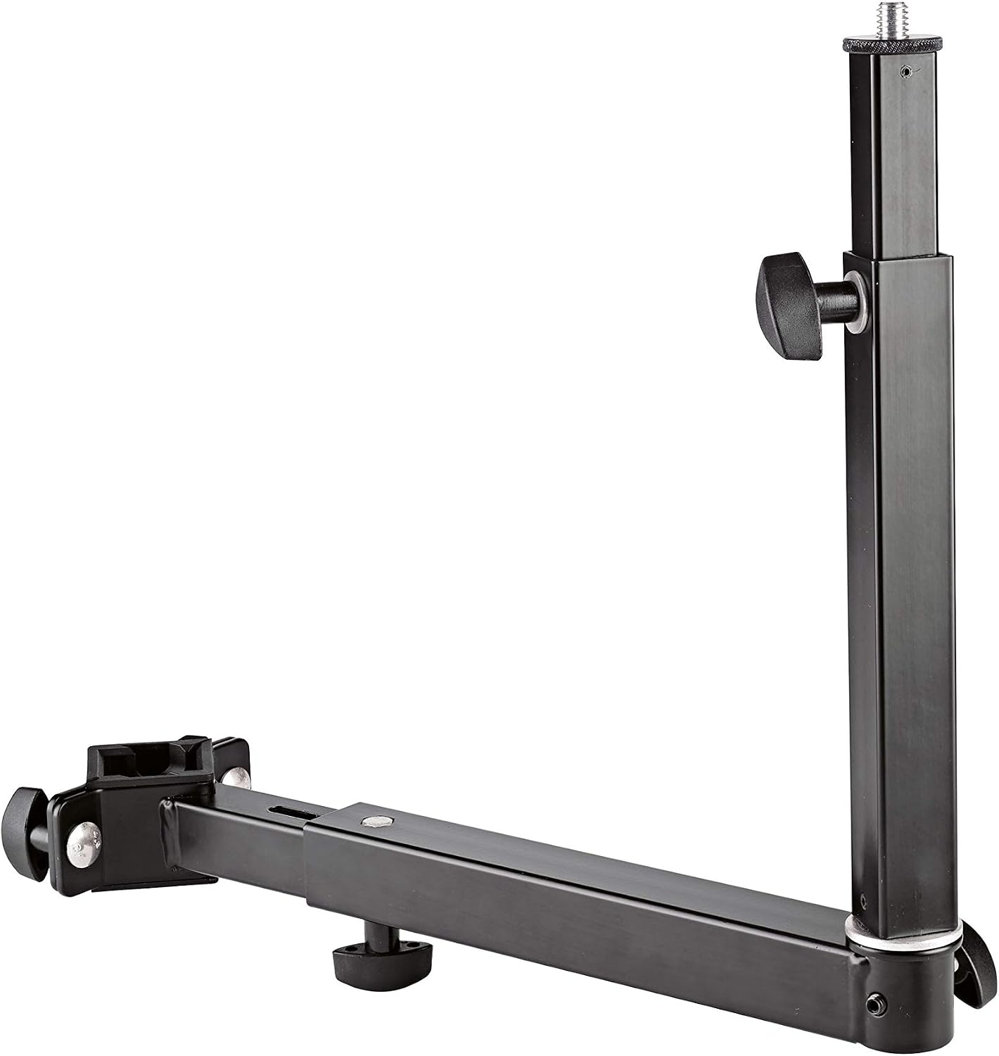 K&M 18807 Universal Holder - Black Steel Adjustable Extension for Music Accessories - for Folding Table and Omega