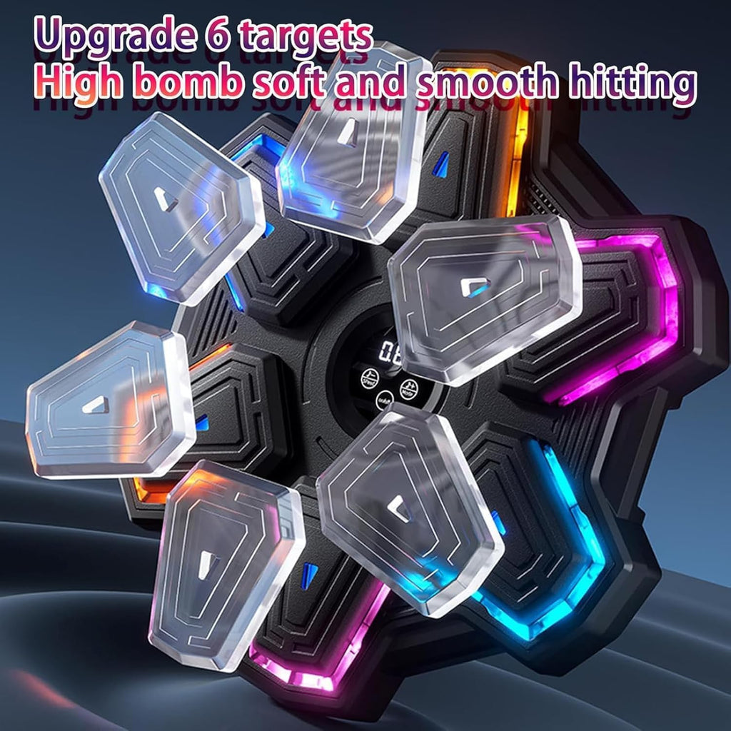 Music Boxing Machine, Smart Music Boxing Machine with 9 Level Speed & Mode Adjustment, Boxing Gloves, Wall Mounted Boxing Machine, Boxing Training Punching for Kids and Adults