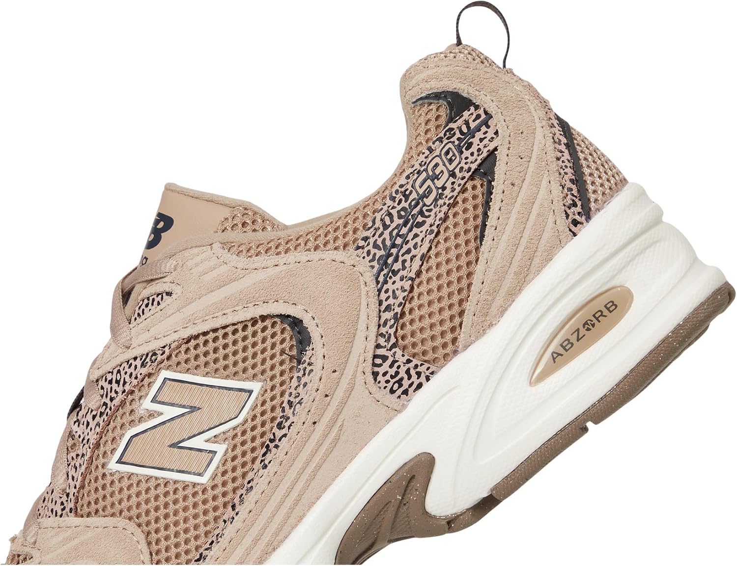 New Balance Unisex 530 Flat Taupe/Black Cement Men 5,Women 6.5 Medium