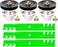 54 inch Mower Deck Rebuild Kit for Bad Boy MZ Magnum Include 3 Spindle 037-2000-00 037-2050-00, 3 Blade 038-0003-00, 3 Pulley 033-4890-00