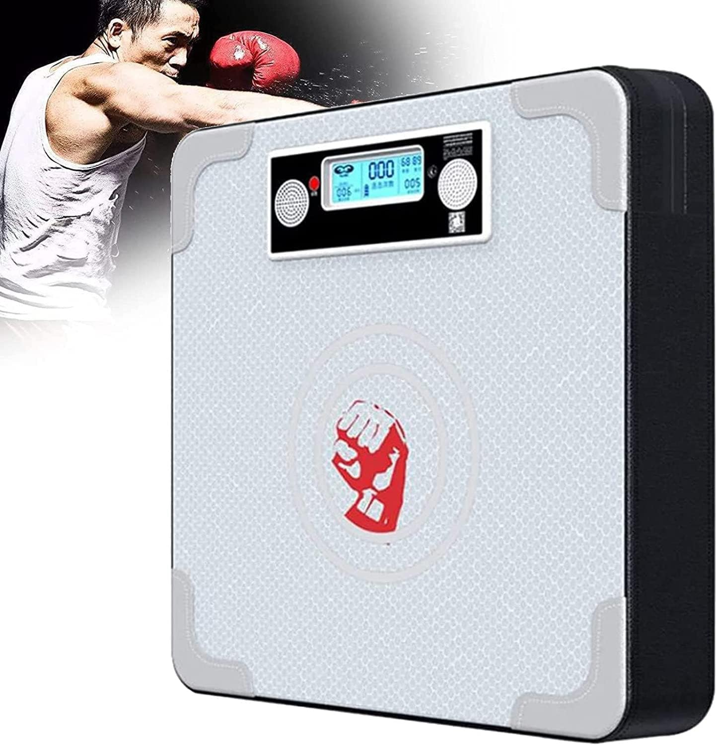 Boxing Machine Wall Mounted Punch Boxing Bag Mat with Digital Chip, Boxing Punch Force Tester