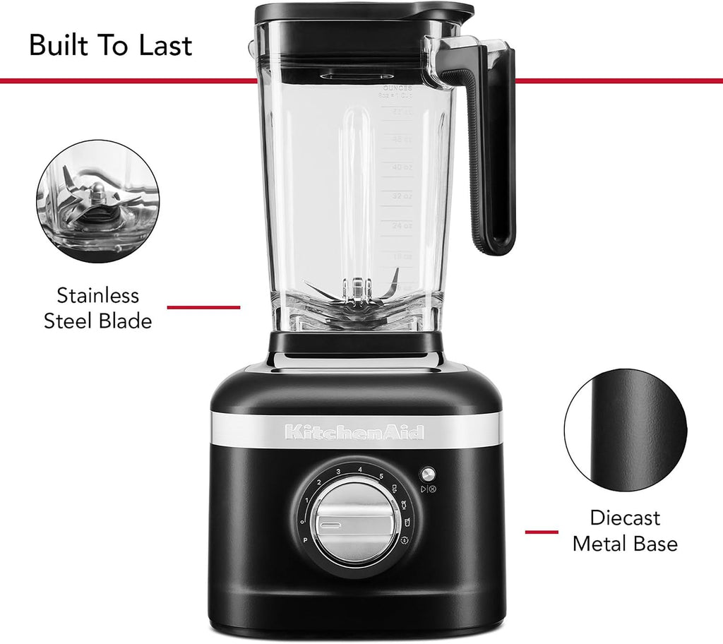 KitchenAid K400 Variable Speed Blender with Tamper - KSB4028 - Black Matte