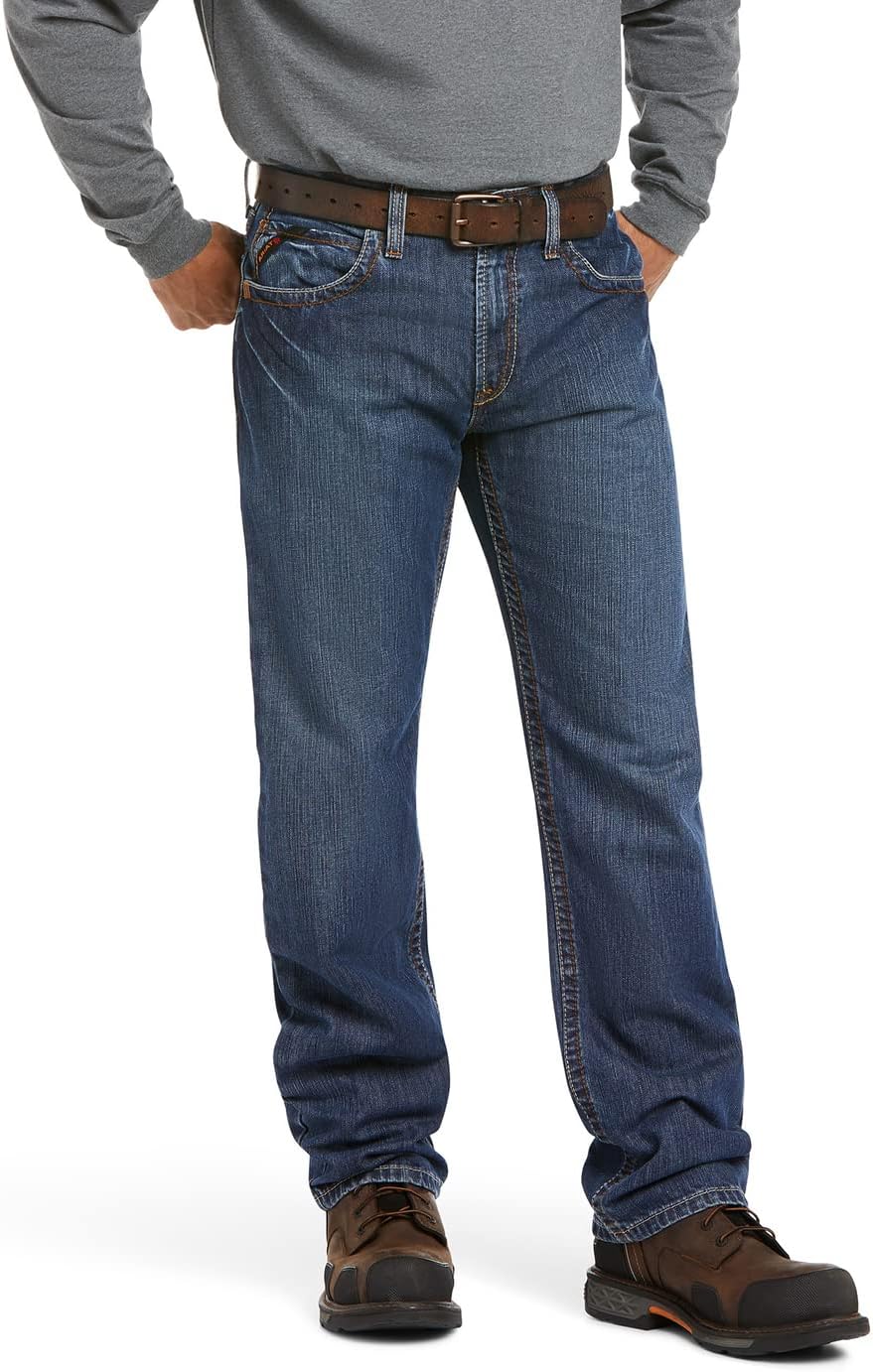 ARIAT Work FR M3 Basic Stackable Straight Leg Jeans in Flint