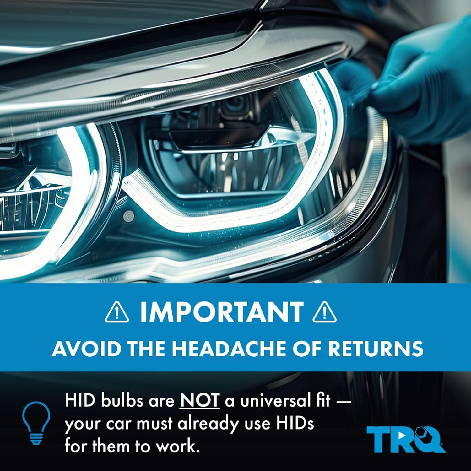TRQ 2 Piece Headlight Assembly Set Chrome Bezel Driver & Passenger Side Compatible with Lexus IS300 2001-2005 LX2502121 LX2503121 8111053040 8115053040