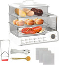 24L Electric Food Steamer, 3-Tier Stainless Steel Steam Cooker with 12 Preset Modes, Detachable Water Tank, 24H Delay Start, Auto Shut-Off & Keep Warm for Vegetables, Fish and Eggs