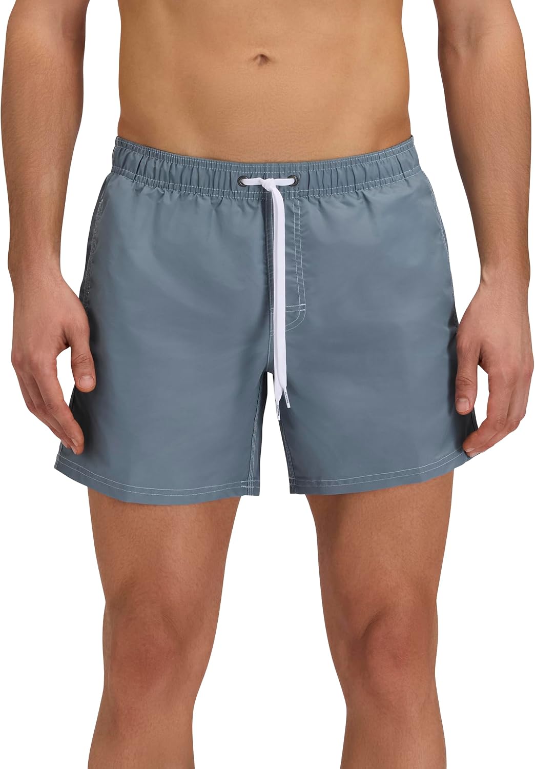 SUNDEK Mens Elastic Waist Boardshort, Swim Trunks 14' Length 5' Inseam