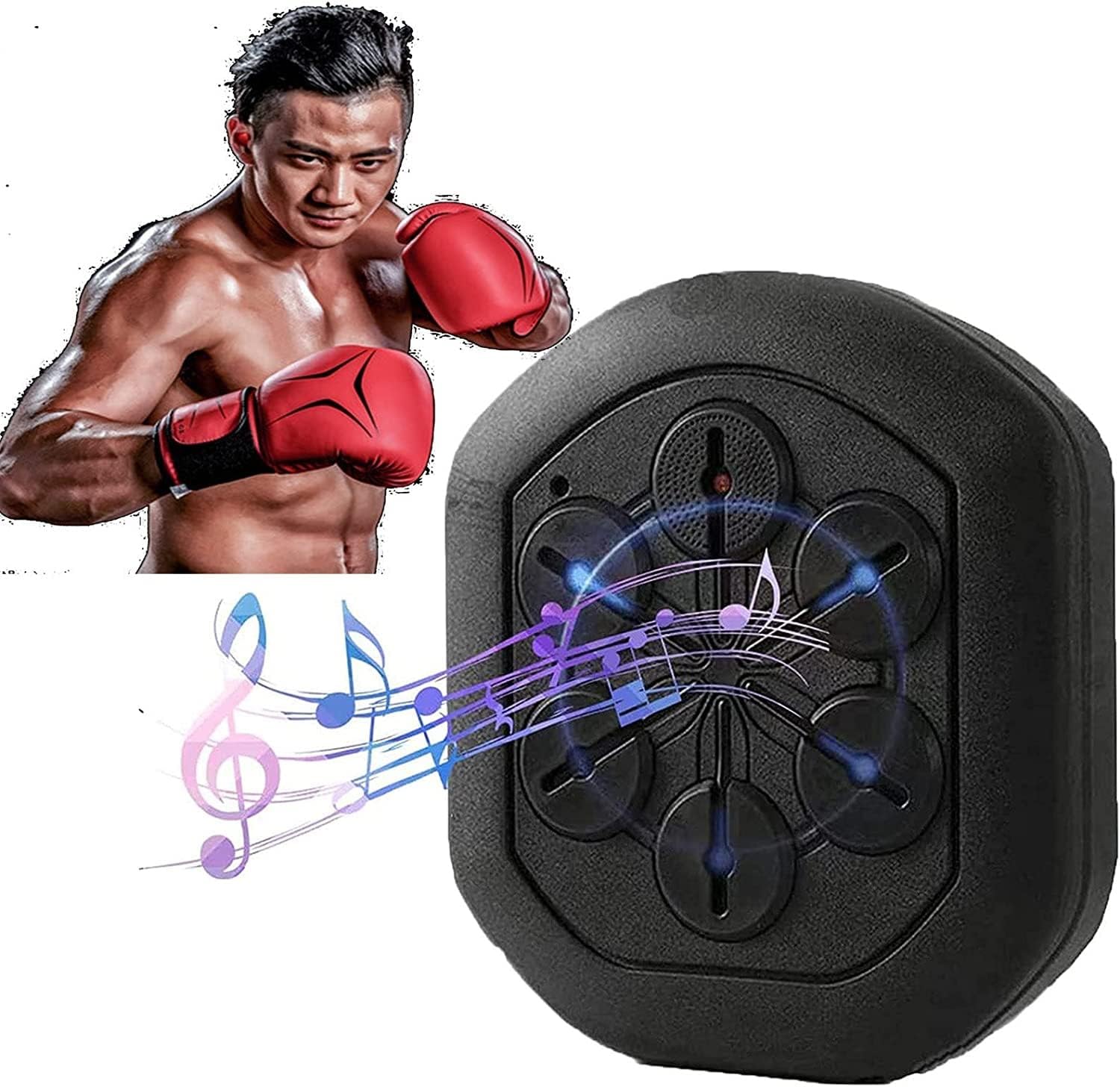 Boxing Machine Wall Mounted with Boxing Gloves, Home Wall Mount Music Boxer, Boxing Training Devices for Kids and Adults Home Gym