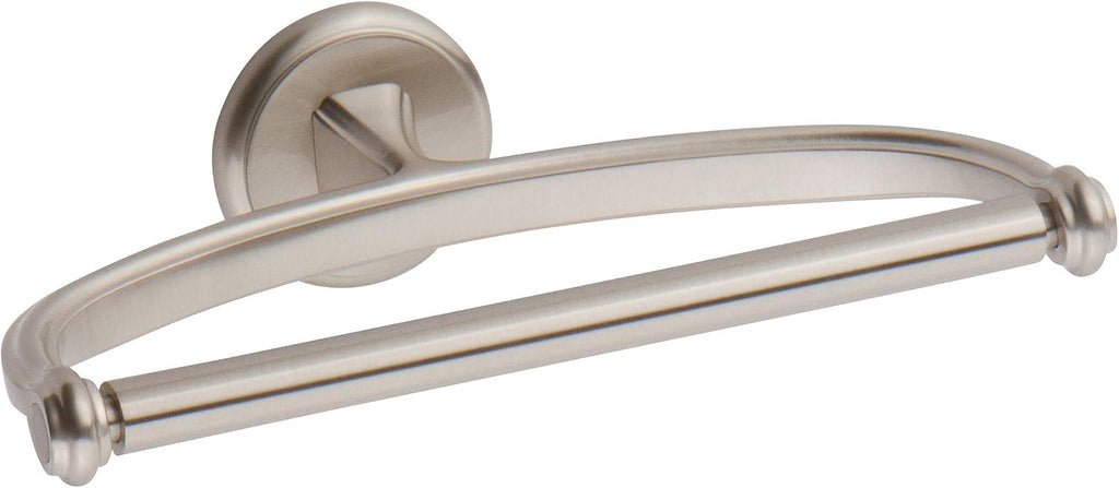 Ginger Circe Towel Ring (7.8 Inch) Modern Solid Brass Towel Holder for Bathroom or Kitchen, Hand Towel Rack, Satin Nickel