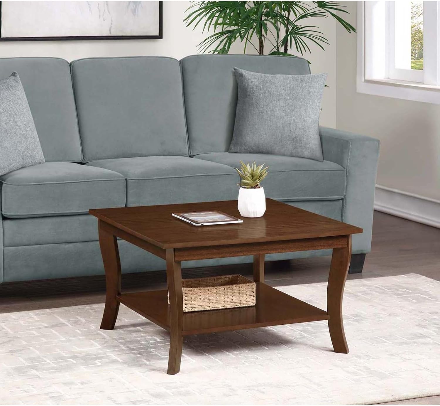 Convenience Concepts American Heritage Square Coffee Table, Espresso
