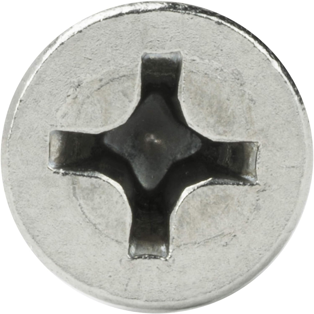 #10 x 2 Flat Head Sheet Metal Screws, Phillips Drive, Stainless Steel 18-8, Full Thread, Bright Finish, Self-Tapping, Quantity 2500 By Fastenere