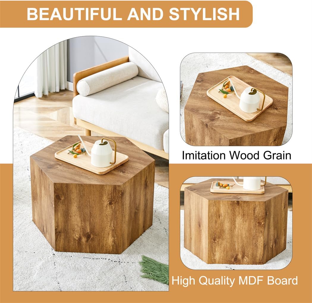 Side Table, End Table Living Room Table, Modern Side Table Sofa Couch Table, Bedside Table Nightstand for Small Spaces, Bedroom