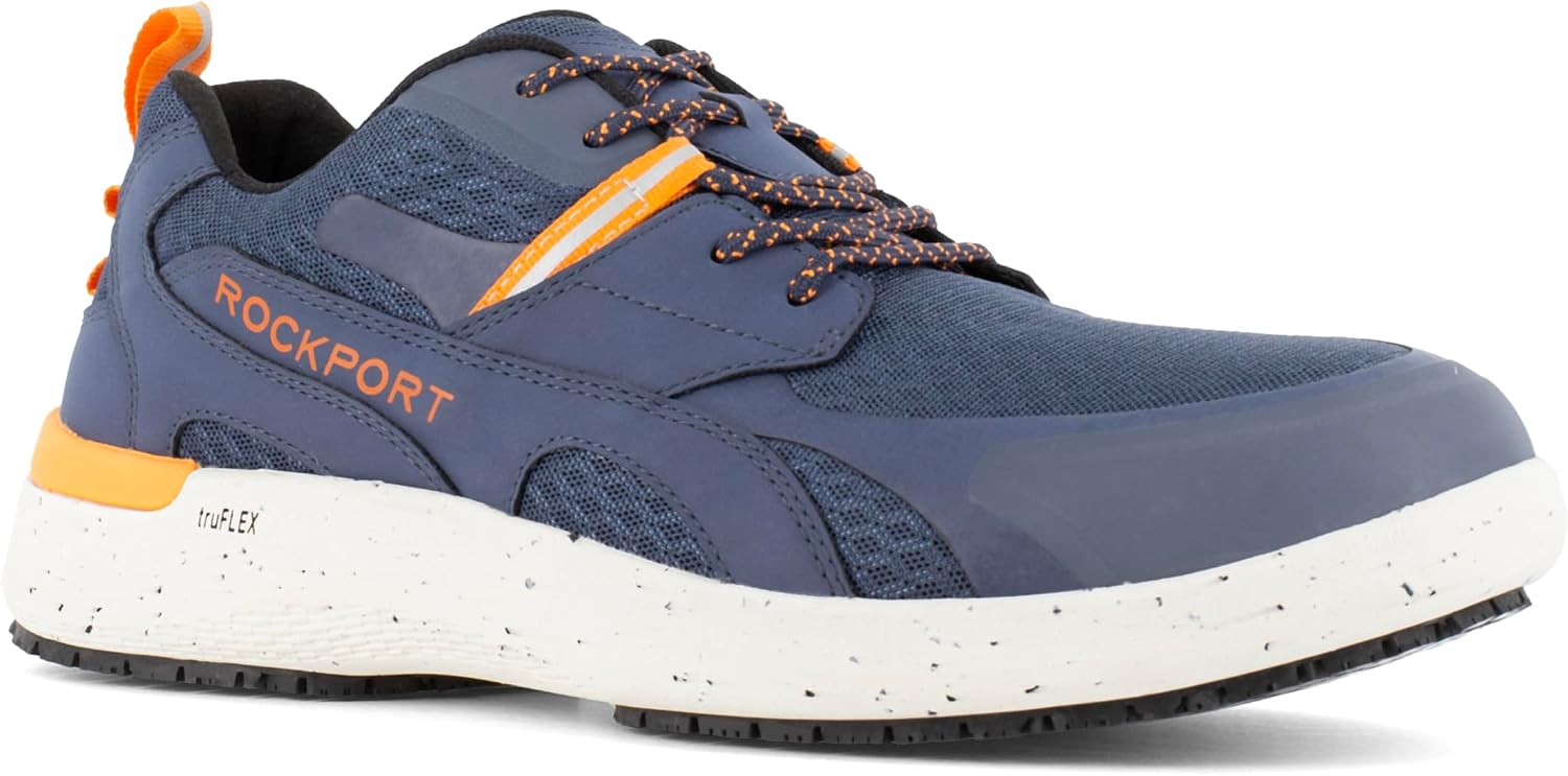 Rockport Works Men's Truflex Fly Blucher Work Powered by MaxTrax Safety