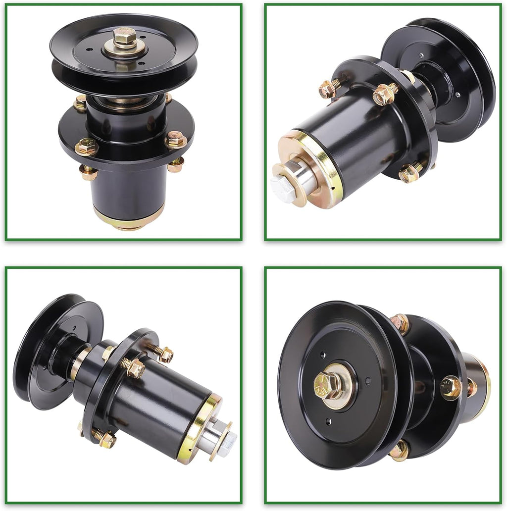 Fit for Ba d Boy 037-6015-00 037-6015-50 Spindle Assembly with 033-6004-00 Pulley for 60' 61' Bad Boy CZT ZT Elite Maverick Outlaw XP Pup Lightning Mower Deck (3 Pack)