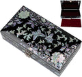 February Mountain Butterfly Pearl Jewelry Box with Removable ring tray - Ideal Gift for Her on Any Occasion
