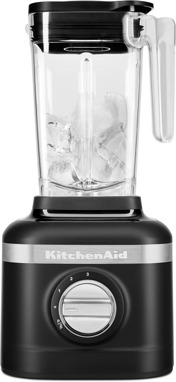 KitchenAid K150 3 Speed Ice Crushing Blender with 2 Personal Blender Jars - KSB1332Y - Black Matte