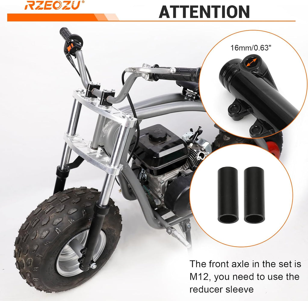 Mini Bike Front Suspension Forks Kit Replacement for Colemen CT200U CT200U-EX BT200X Axis M200 Minibike 196cc Shock Absorber 7/8 22mm Handlebar Risers Powersports Accessories Parts