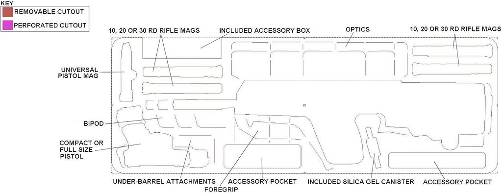 Case Club Case fits IWI Tavor in Pre-Cut Waterproof Rifle Case with Accessory Box & Silica Gel to Help Prevent Gun Rust (Gen 2)
