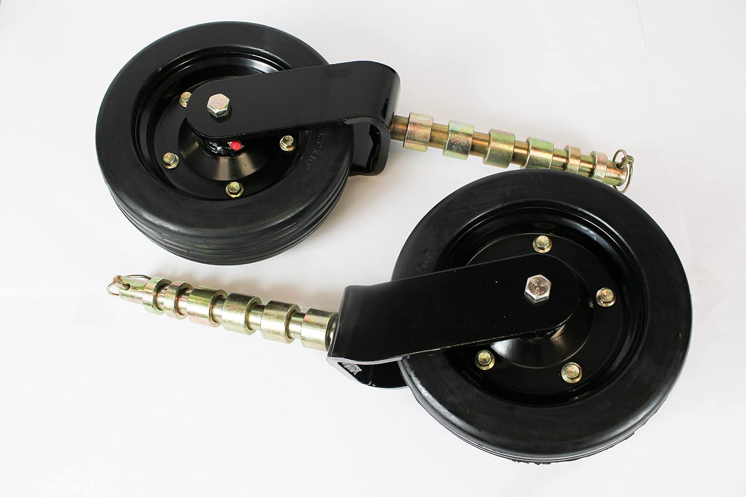 Bush Hog 10' Solid Molded Finish Mower Wheel Assembly 1' Yoke with Needle Bearings 2PK