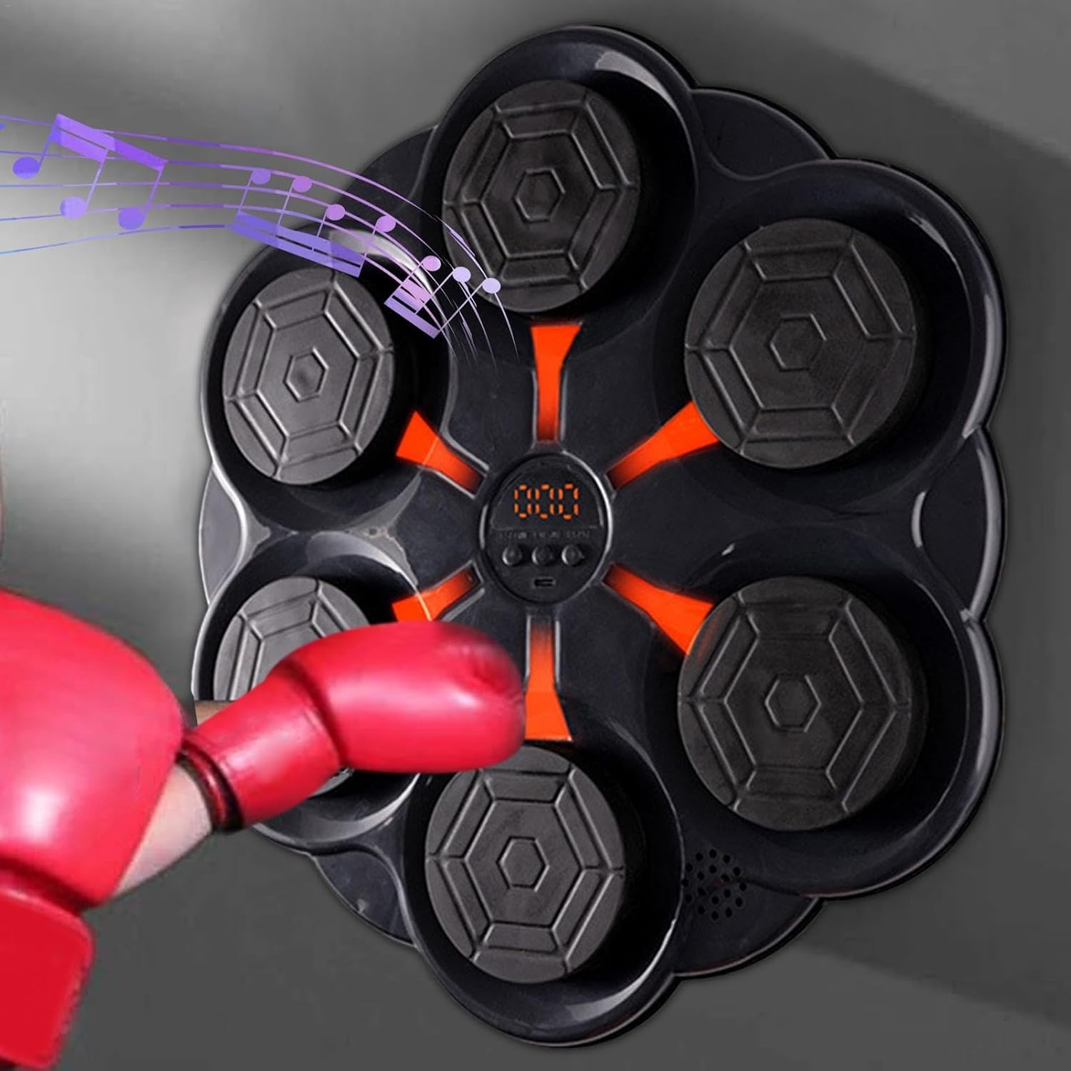 Targeted Boxing Training | Boxing Music Training Machine | Wall Mount Boxing Target with Music for Adults and Kids, Home Fitness Equipment for Stress Relief and U