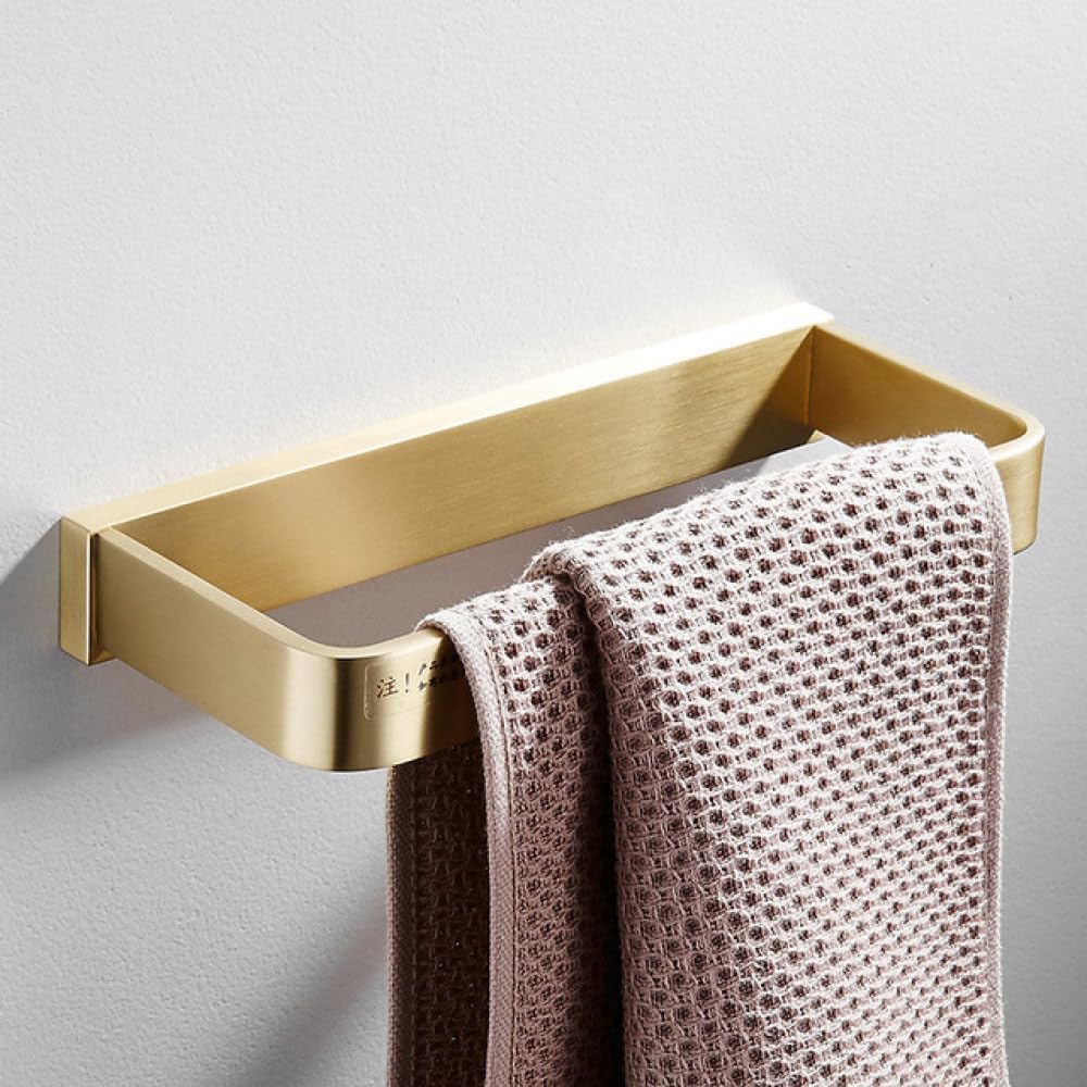 Bathroom Accessories Bathroom Shelf Towel Rack Paper Holder Toilet Brush Holder Towel Ranger Brushed Gold Brass Bath Hardware,Towel Ring B