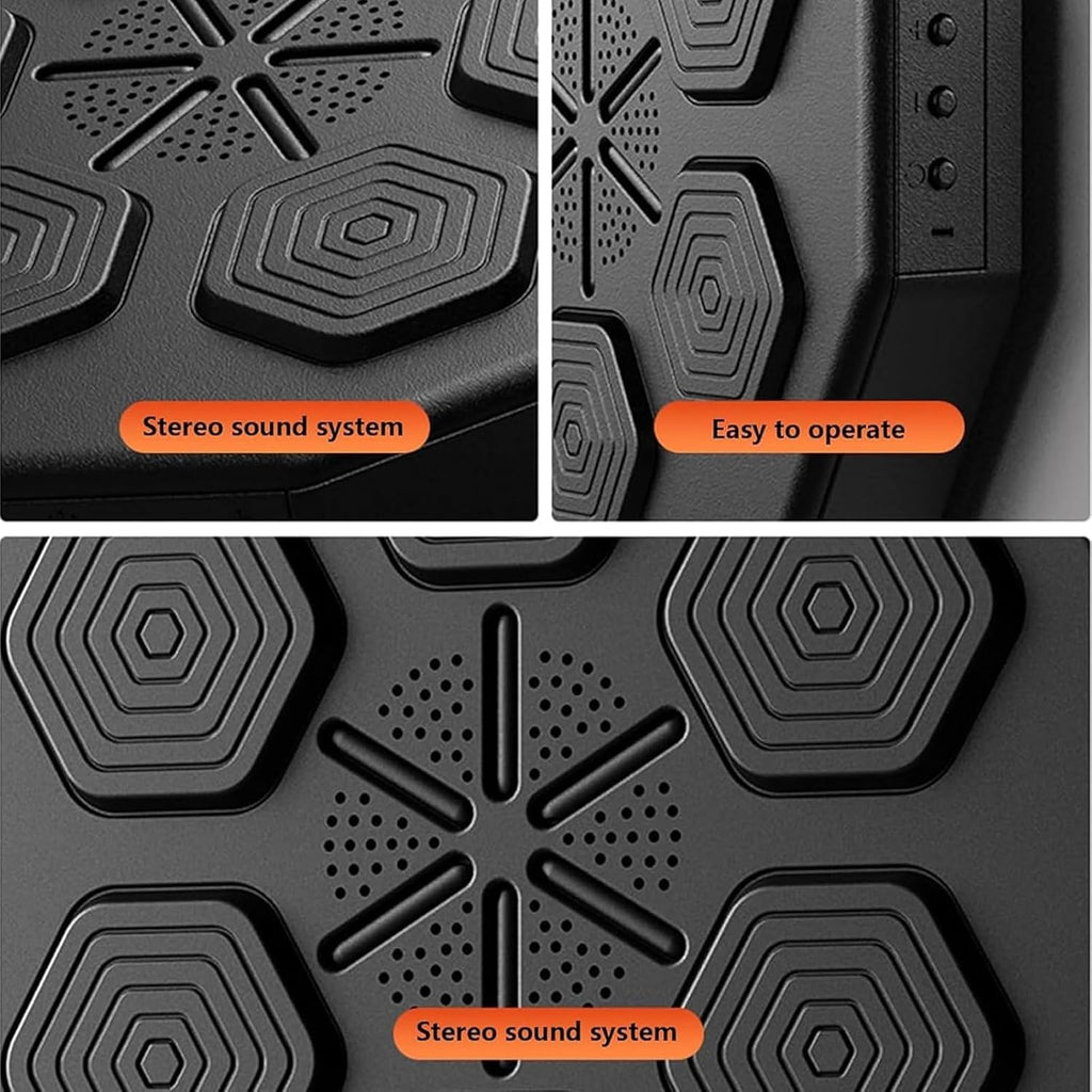 Music Boxing Machine, Smart Boxing Training Gym Equipment Punching Machine, Wall Mount Electronic Boxing Trainer Pad for Home Workout Stress Relief