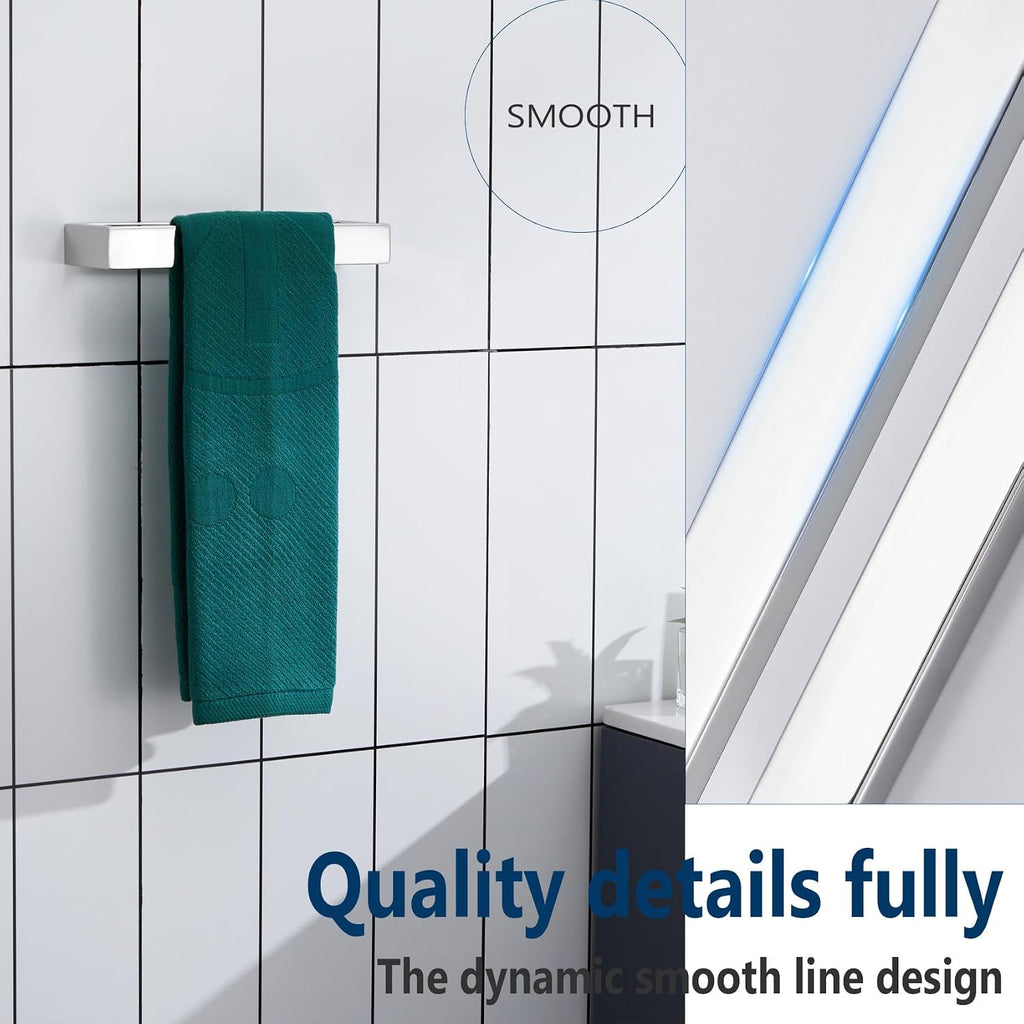 Toilet roll Holder Toilet Paper Holder Roll Towel Ring Hand 9 Inch Hanger Wall Mount Polished Chrome B2003CH