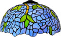 Wisteria Tiffany Lamp Shade Replacement, Only 16X9 Inch Stained Glass Lampshades, Suitable for Table Lamp Floor Lamp Hanging Pendant lamp Ceiling Light