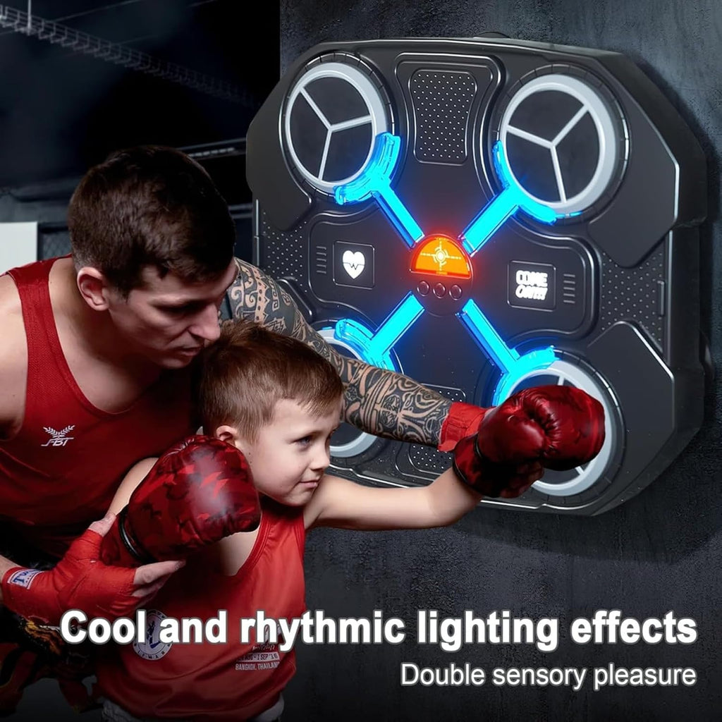 Music Boxing Machine Music Boxing Machine for Girls Boys Wall Boxing Machine Boxing Equipment for Targeted Training Musical Electronic Boxing Physical Equipment with Screen