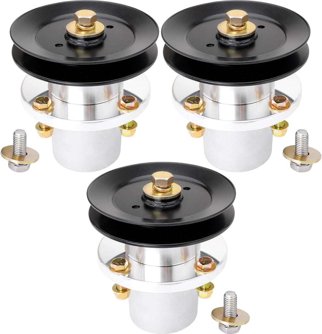 54' Deck Spindle Assembly (037-2000-00 037-2050-00) Pulley (033-4890-00) Fits Bad Boy MZ & MZ Magnum ZT Avenger Mower (3 Pack)