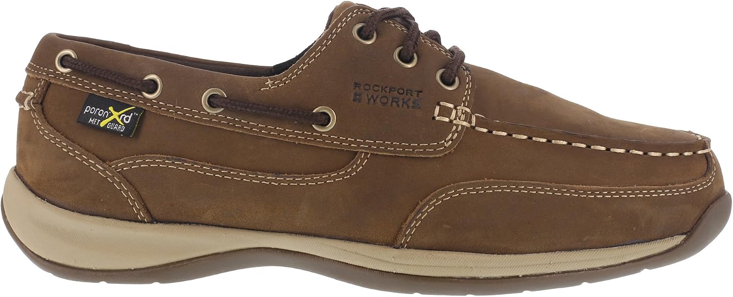 Rockport Works Men's Sailing Club Met Guard ST Brown/Wide / 4.5