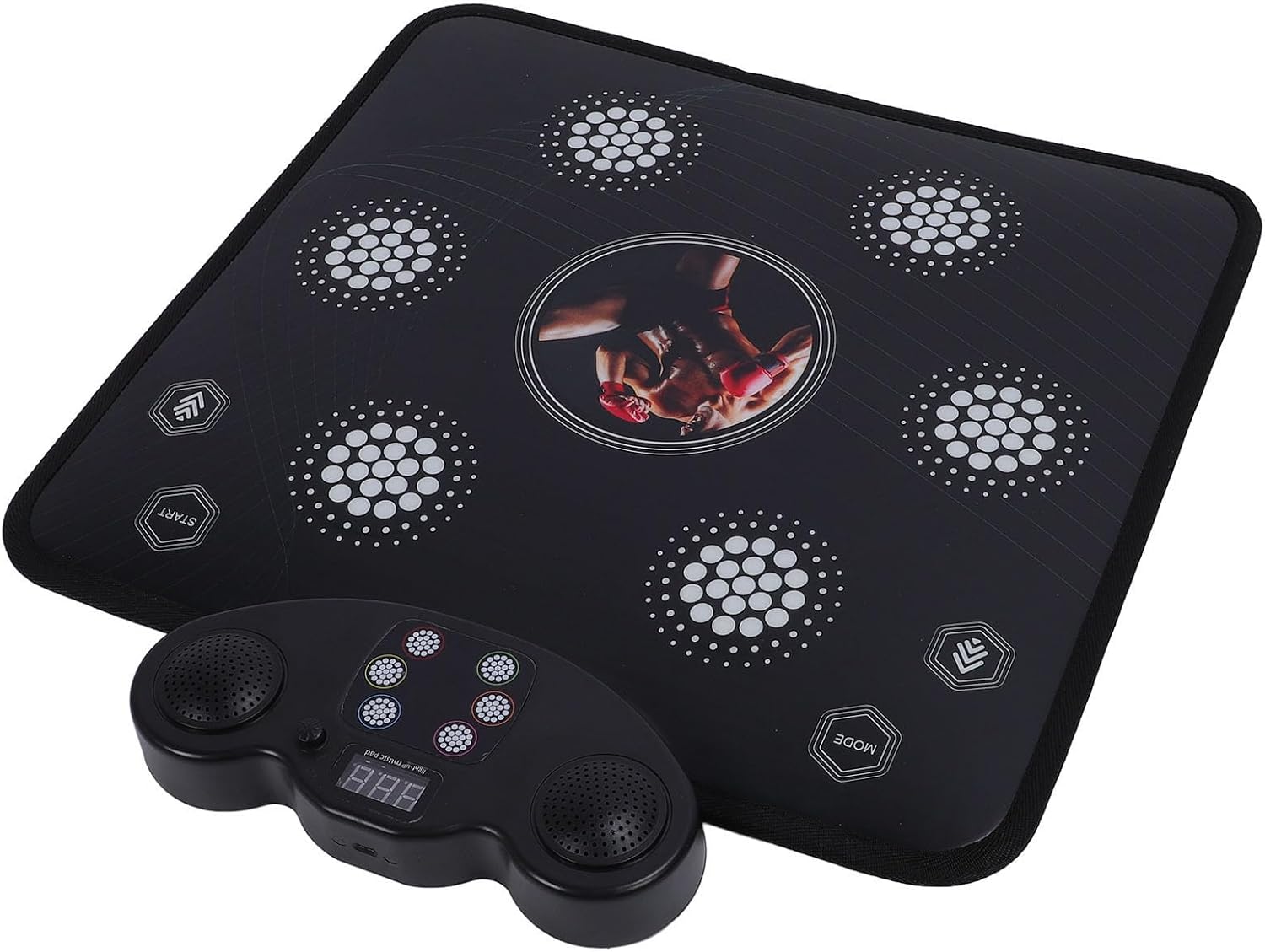 Music Boxing Dance Pad Innovative Stress Relieving Punching Machine for Adults Soft PVC 21.1x22.4in