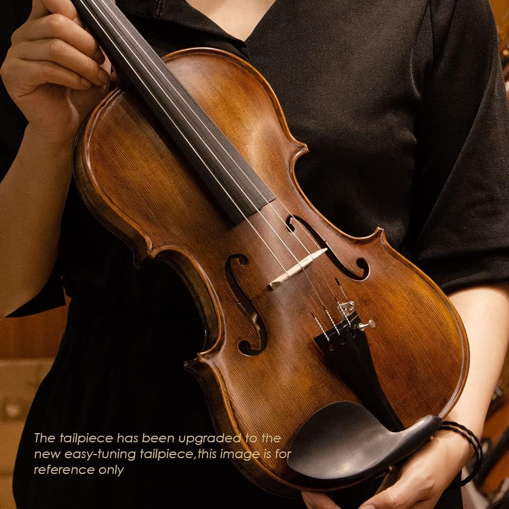 CHRISTINA Muse Full Size Violin Spruce Wood Fiddle Kit with Case,Bow, Additional String 1/8 Violin for Beginners Kid Adults