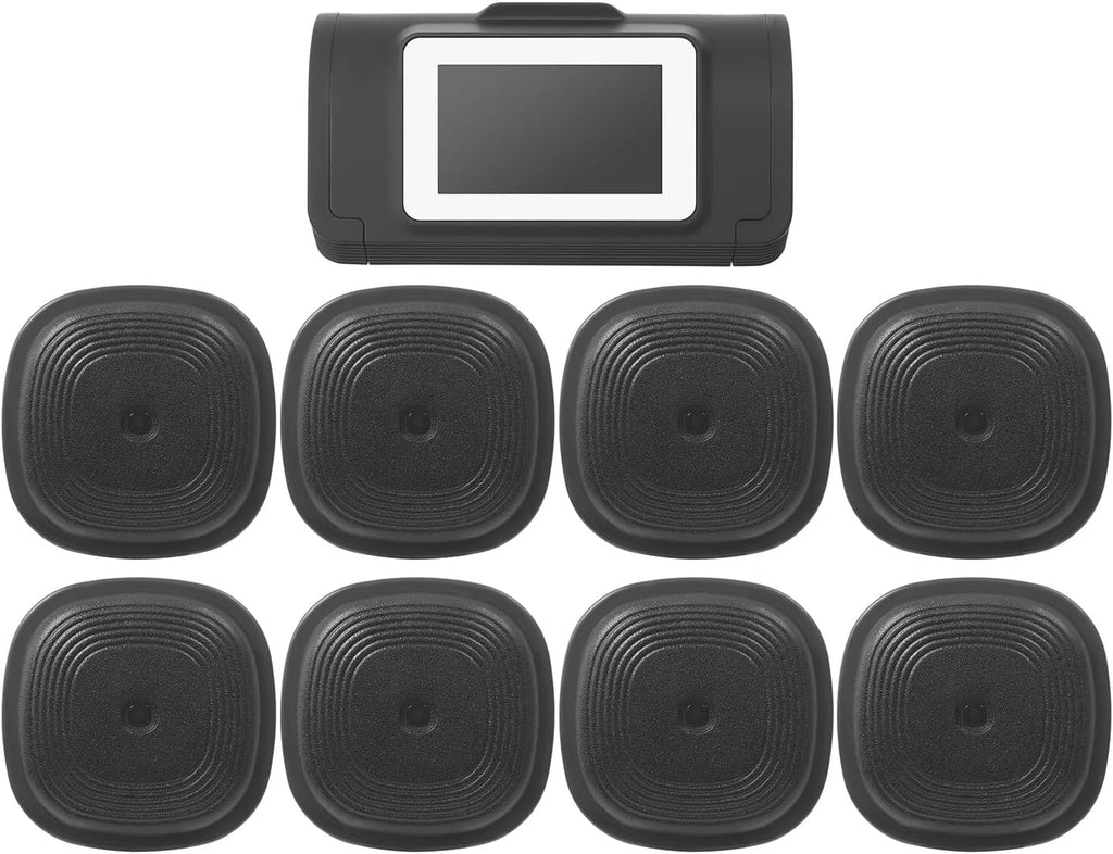 Split Musical Boxing Touch Screen Music Punching Machine with 8 Targets and 10 Training Modes 2000mAh Wall Mounted Smart Bluetooth Split Boxing Target Workout Punching Equipment, 6 Colors Lighting
