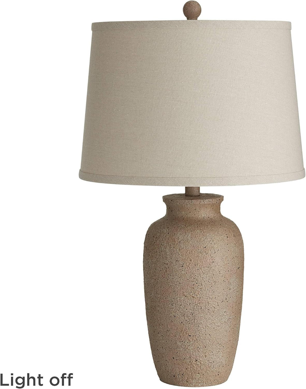 Regency Hill 25 1/2' High Farmhouse Rustic Coastal Country Cottage Table Lamps Set of 2 Beige Fabric Oatmeal Shade Living Room Bedroom Bedside Nightstand House Office Home Reading Kitchen Entryway