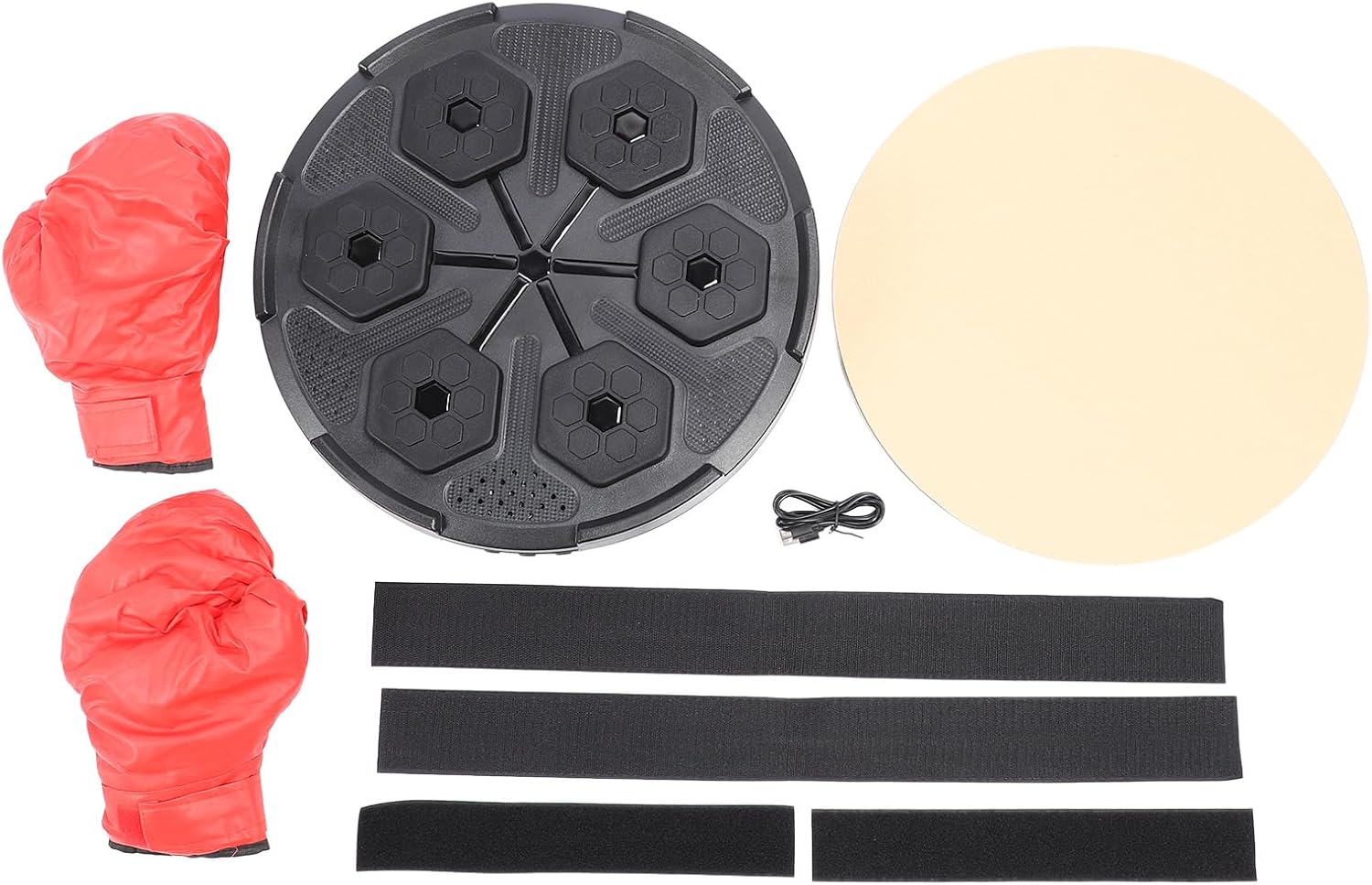 Music Boxing Machine, Boxing Target High Elastic Foam for Daily Exercises (Black)