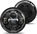HWSTAR Pair New Upgraded 1000% Brighter Anti-glare 7 Inch Led Headlights Round Compatible with Jeep Wrangler JK JKU TJ LJ Chevy Ford GMC Dodge Mazda Nissan VW Mack etc DOT H6024 Hi/Low Sealed Beam