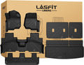 LASFIT Floor Mats for Ford Expedition Standard(Not for Max Models) 2021 2022 2023 2024 8 Seats(Not Fit 7 Seats), All Weather TPE Custom Fit for SUV Car Liners, 1st& 2nd& 3rd& Cargo Liner, Black 5pcs