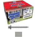 Metal Roofing Screws: (1500) 10 x 2 ABC Gray Hex Head Sheet Metal Roof Screw. Self Starting Metal to Wood siding Screws. EPDM Washer. Colored Head