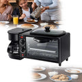 Breakfast Center 4-in-1 with Coffee Maker, Non-stick Skillet, 7L Toaster Oven and Dual Heating Elements, Compact Kitchen Appliance for Apartments and Dorm Living