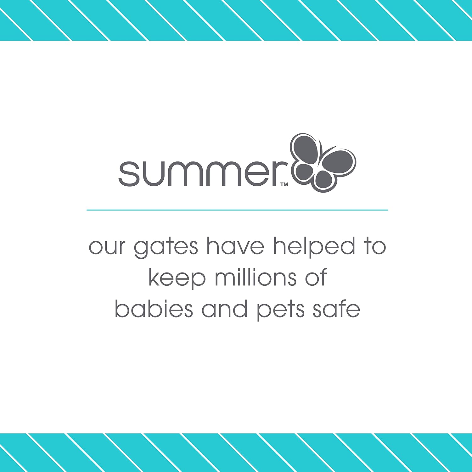 Summer Infant Anywhere Decorative Walk-Thru Pet and Baby Gate, 28' - 42.5' Wide, 30' Tall, Pressure Mounted, Insall In-between Rooms and Doorways, Walnut Wood with Metal Charcoal Accents