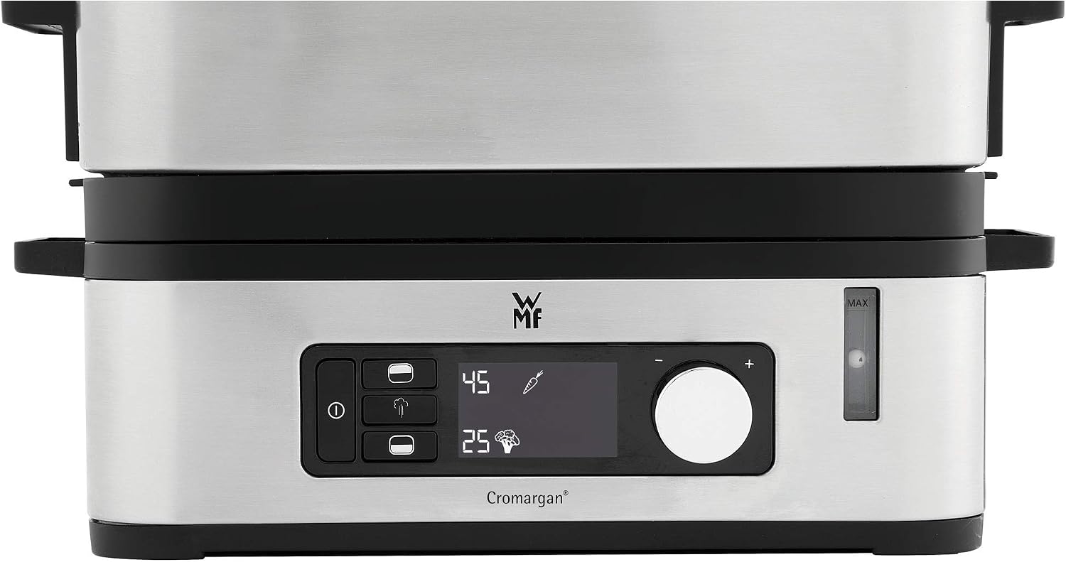 WMF 415090011 Vitalis E Steamer Steel, Black, Silver