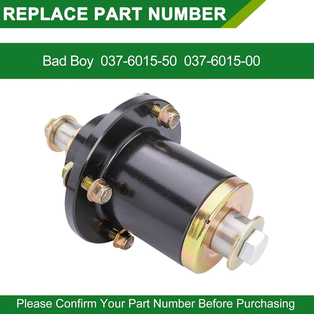 037-6015-50 037-6015-00 Spindle Assembly with 033-6004-00 Pulley - Fits 60 Inch Mower Decks Bad Boy Maverick ZT Elite 60-Inch (3-Pack)