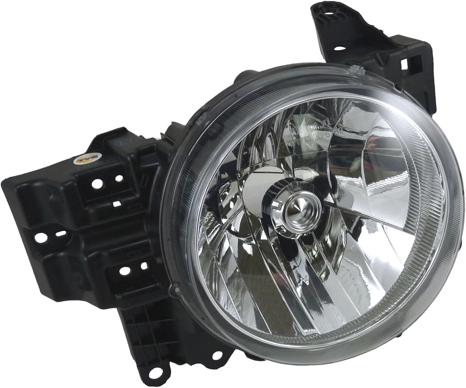 TRQ Driver and Passenger Side Headlight Assembly Set Compatible with 2007–2014 Toyota FJ Cruiser
