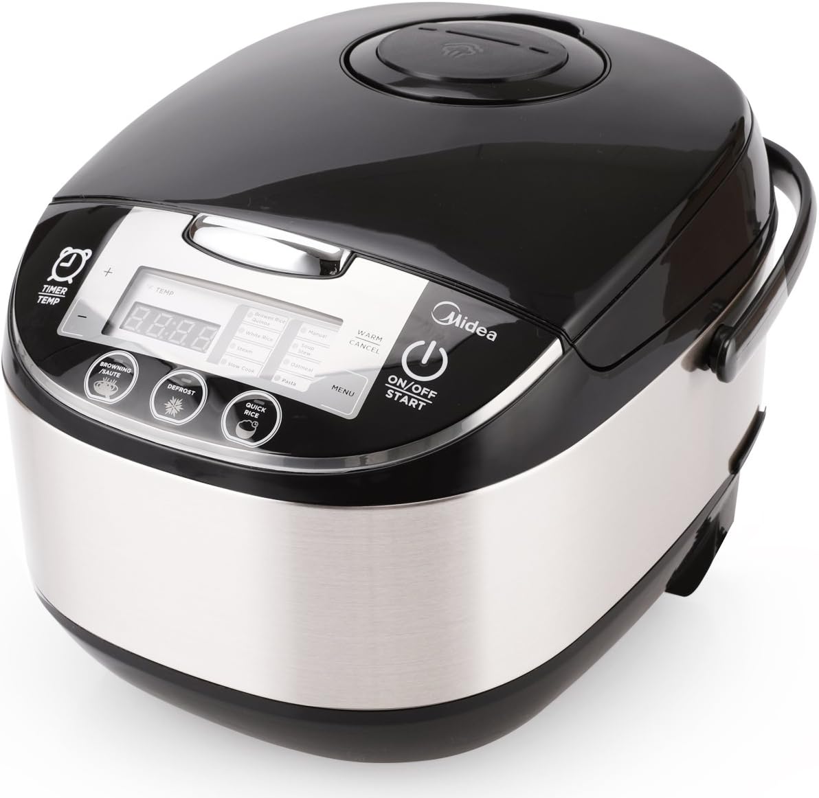 Midea Rice Cooker Slow Cooker Multi Cooker 10 Cup with Steamer Basket For Rice Food Vegetable Egg Automatic Keep Warm LED Digital Control