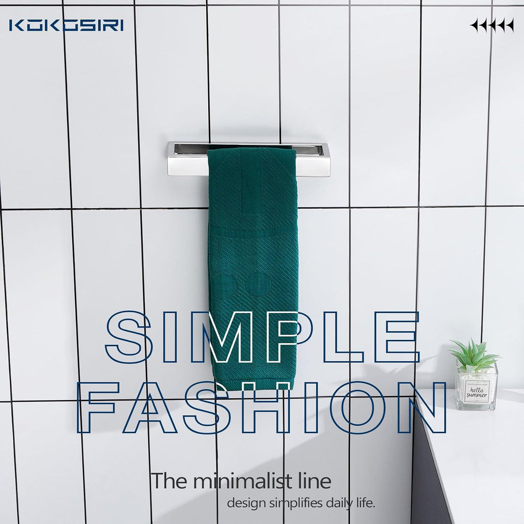 Toilet roll Holder Toilet Paper Holder Roll Towel Ring Hand 9 Inch Hanger Wall Mount Polished Chrome B2003CH